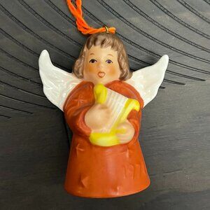 Goebel Hummel “1978 angel bell with harp” Christmas ornament